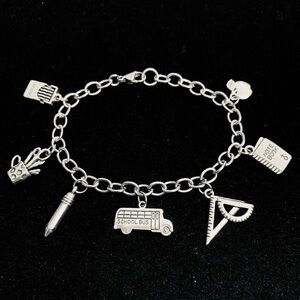 Teacher Educator themed charm bracelet